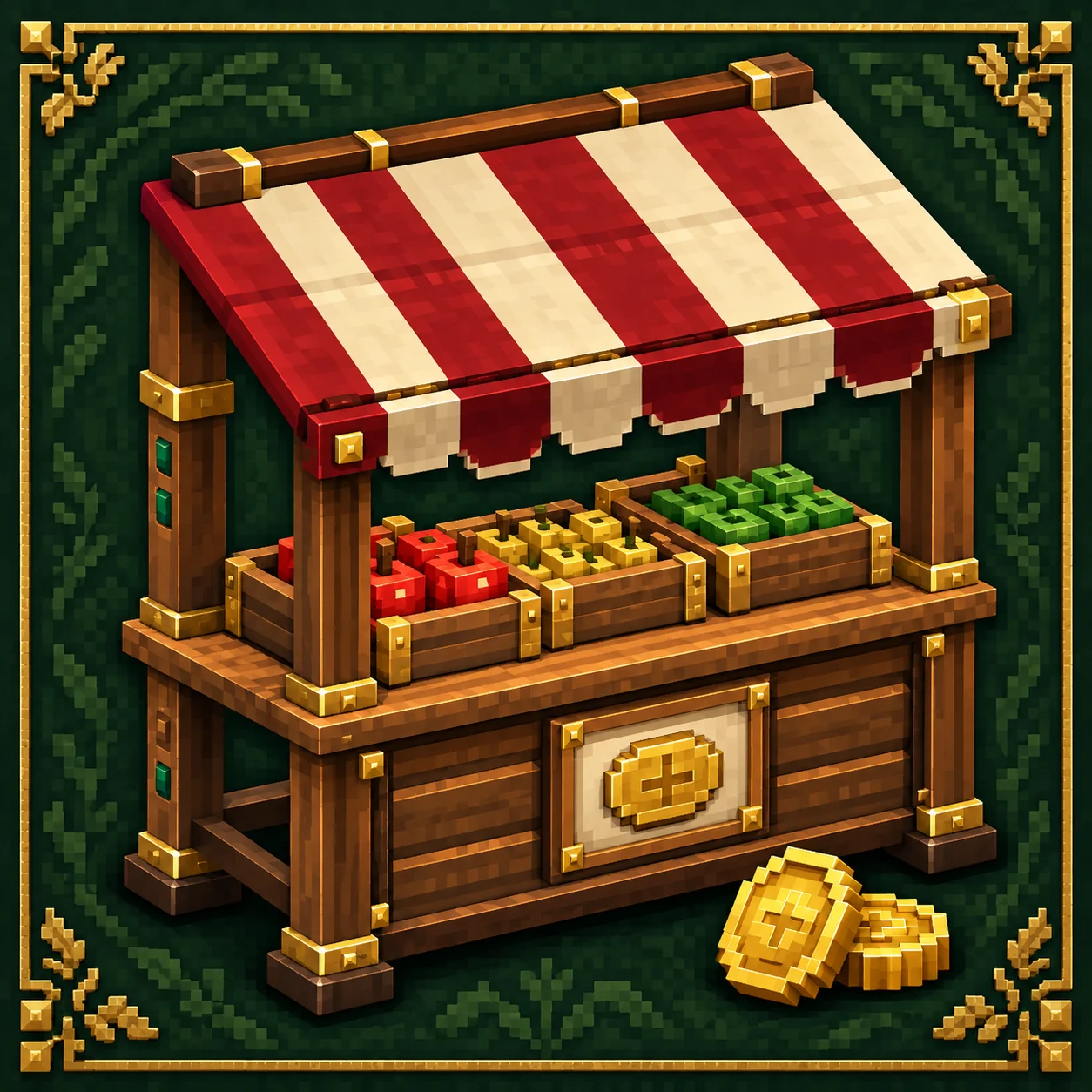Realm Markets' medieval trading stall